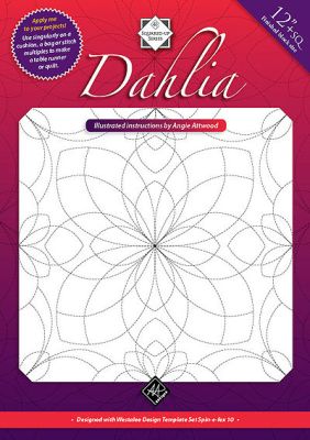 Dahlia  Squared Up Pattern by Angela Attwood