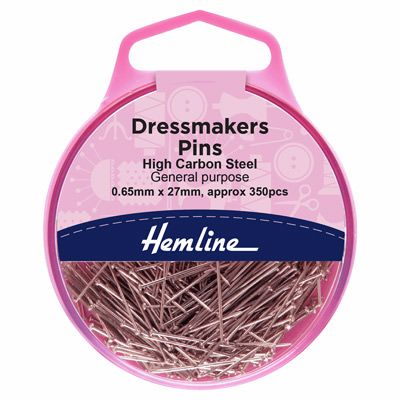 Hemline Dressmaker's Pins 0.65 x 27mm