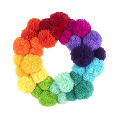 Pom Pom Wreath Kit: Rainbow Pack