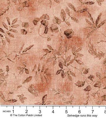 Classic Florals Fabric: Grandmothers Garden Warm Pink (per 1/4 metre)