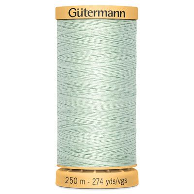 Gutermann Natural Cotton 50 Weight Thread 250m Light Iceflow 7918