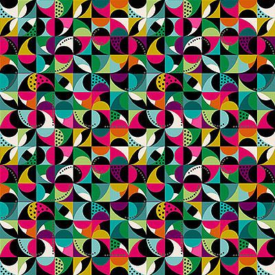 Jewel Tones fabric: Mosaic Teal (per 1/4 metre)