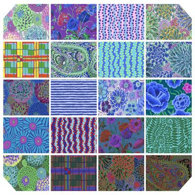 Kaffe Fassett Collective Cool 22 Big Charm Pack