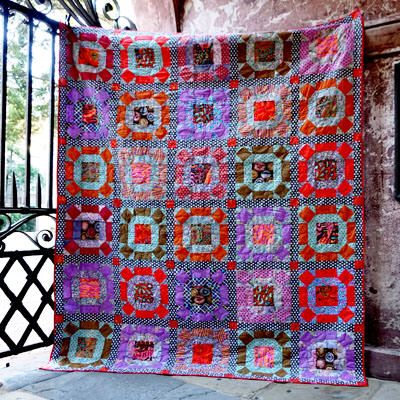 Kaffe Fassett Gathering No Moss Smoke Quilt