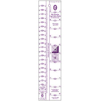 Log Cabin Ruler 5/8' and 1 1/4'