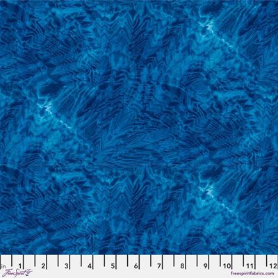 Nature's Contours Fabric: Shibori Woodgrain Navy (per 1/4 metre)