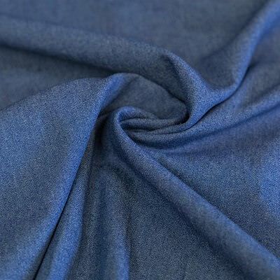 Stonewashed Denim Fabric  Medium Blue (per 1/4 metre)