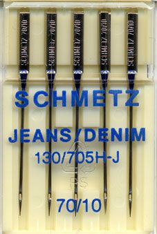 Schmetz Denim Sewing Machine Needles Size 70/10