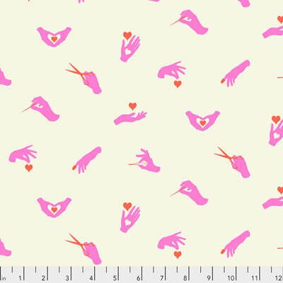 Tula Pink HomeMade Fabric: Busy Fingers Morning (per 1/4 metre)