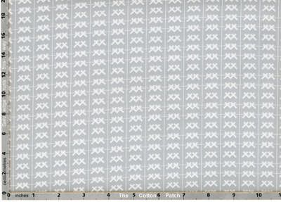 Baseline Fabric Crosses Grey (per 1/4 metre)