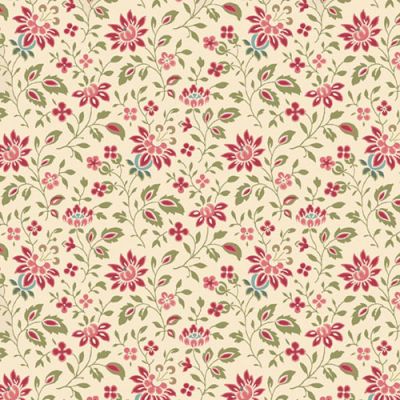 Midnight Meadow fabric: Floral Spray, Tan