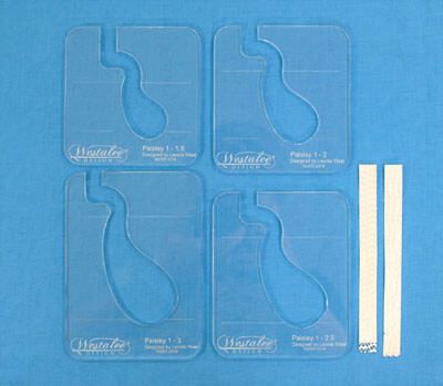 Westalee Ruler Paisley Templates Set of 4