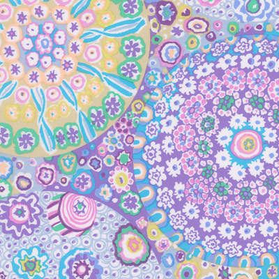 Kaffe Fassett Fabric Millefiore Lilac (per 1/4 metre)