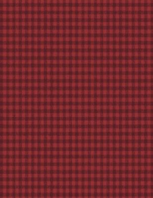 Sentiments fabric: Gingham Red