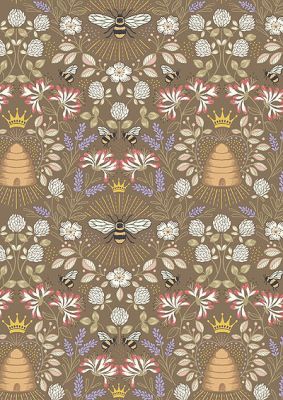 Honey Bee fabric: Honey Bee Fawn/Gold Lewis and Irene