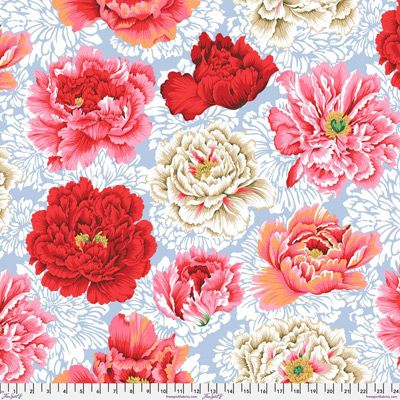 Kaffe Fassett Collective Quilt Back: Brocade Peony Natural (per 1/4 metre)