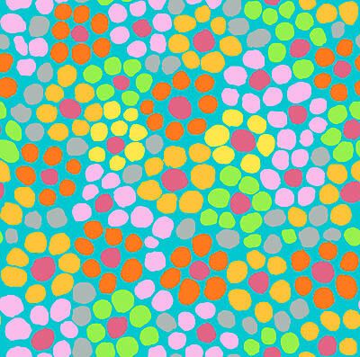 Brandon Mably Fabric: Flower Dot Aqua (per 1/4 metre)