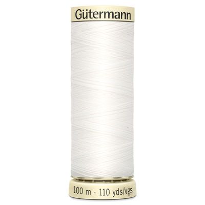 Gutermann SewAll Thread 800 White 100m