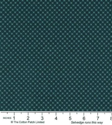 Floral Petites fabric: Gear Grid Blue