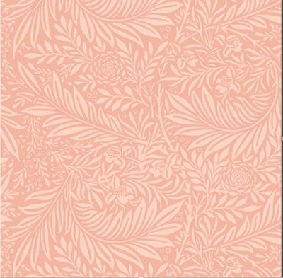 Fleur Nouveau fabric: Foliage Orange (per 1/4 metre)