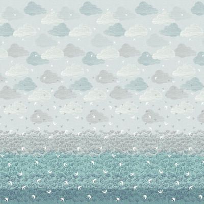 Elements Fabric: Border Mist (per 1/4 metre)