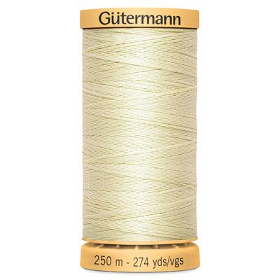 Gutermann Natural Cotton 50 Weight Thread 250m Off White 919