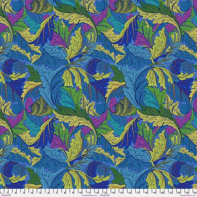 Kaffe Fassett x Morris & Co Fabric: Acanthus Cobalt