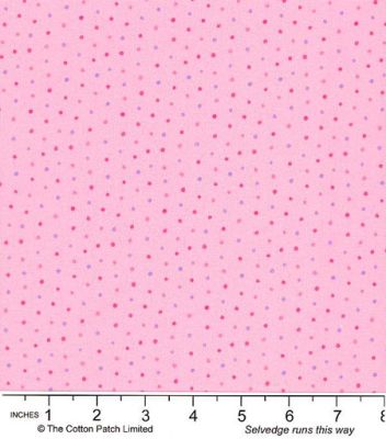 Sweet Spring Fabric: Sketchy Polka Dot, Pink