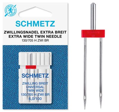 Schmetz Twin Sewing Machine Needles (6.0/100)  1 needle