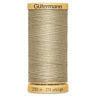 Gutermann Natural Cotton 50 Weight Thread 250m Dark Cream 927