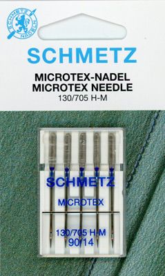 Schmetz Microtex Sewing Machine Needles Size 90/14