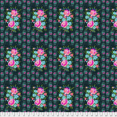 Hindsight Fabric: Stitched Bouquet Dim (per 1/4 metre)