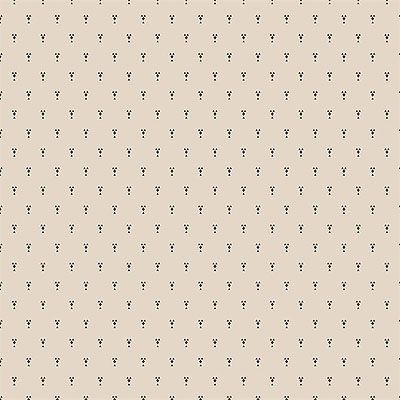 Nellie's Shirtings Fabric: Diamond Ditzy Cream (per 1/4 metre)