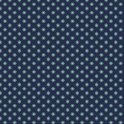 Midnight Meadow fabric: Daisy, Navy