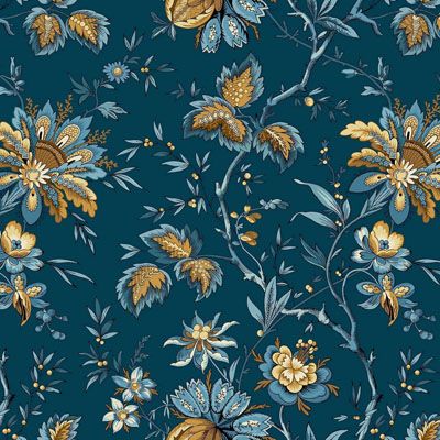 Beach House fabric: Ariel Midnight