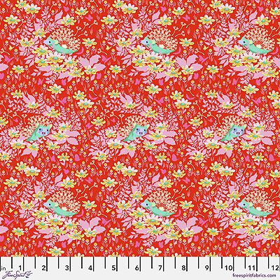 Tula Pink Tiny Beasts fabric: Who's Your Dandy Glow (per 1/4 metre)