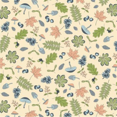 Liberty Woodland Walk Meadow Woodland Forage Cream (per 1/4 metre)