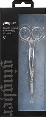 Gingher Double Curved Embroidery Scissors 6'