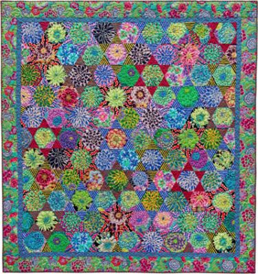 Kaffe Fassett Succulent Hexagons Quilt Kit