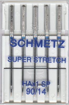 Schmetz Super Stretch Sewing Machine Needles Size 90/14