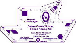 Deluxe Corner Trimmer and Hand Piecing Aid Marti Michell