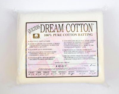 Quilters Dream Cotton White Select Queen Wadding  108in x 92in