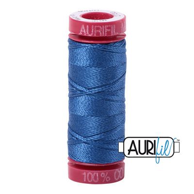 Aurifil 12 Cotton Thread 2730 Delft Blue