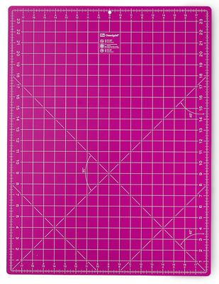 Omnimat A2 Medium Double Sided 18' x 24'  (45x60cm) Pink Rotary Cutting Mat