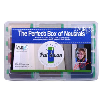 Aurifil 40 Thread Box: The Perfect Box of Neutrals by Pat Sloan