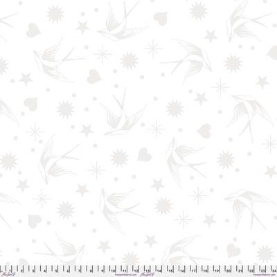 Tula Pink Fairy Dust Snowfall Extra Wide Quilt Back Fabric (per 1/4 metre)