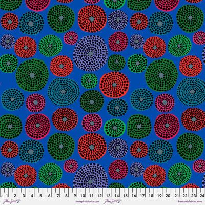 Kaffe Fassett Fabric Disks Blue (per 1/4 metre)