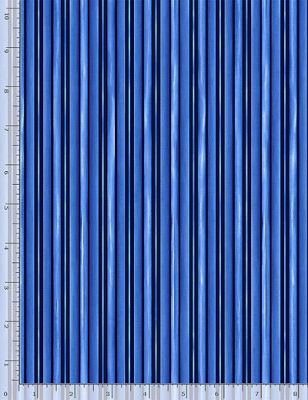 Bluebird Stripe Blue (per 1/4 metre)