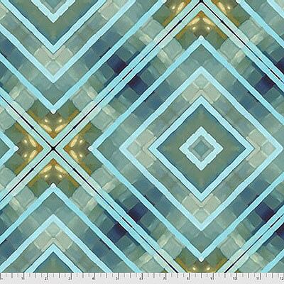 Madison One Fabric: Intersection Blue (per 1/4 metre)