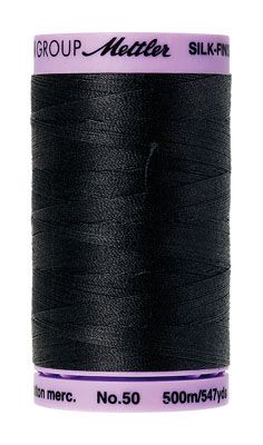 Mettler 50 Cotton Thread 500m 4000 Black